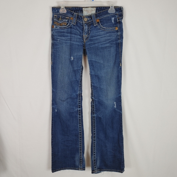 Big Star Denim - Big Star Womens Liv Boot Dark Blue Denim Jeans Siz